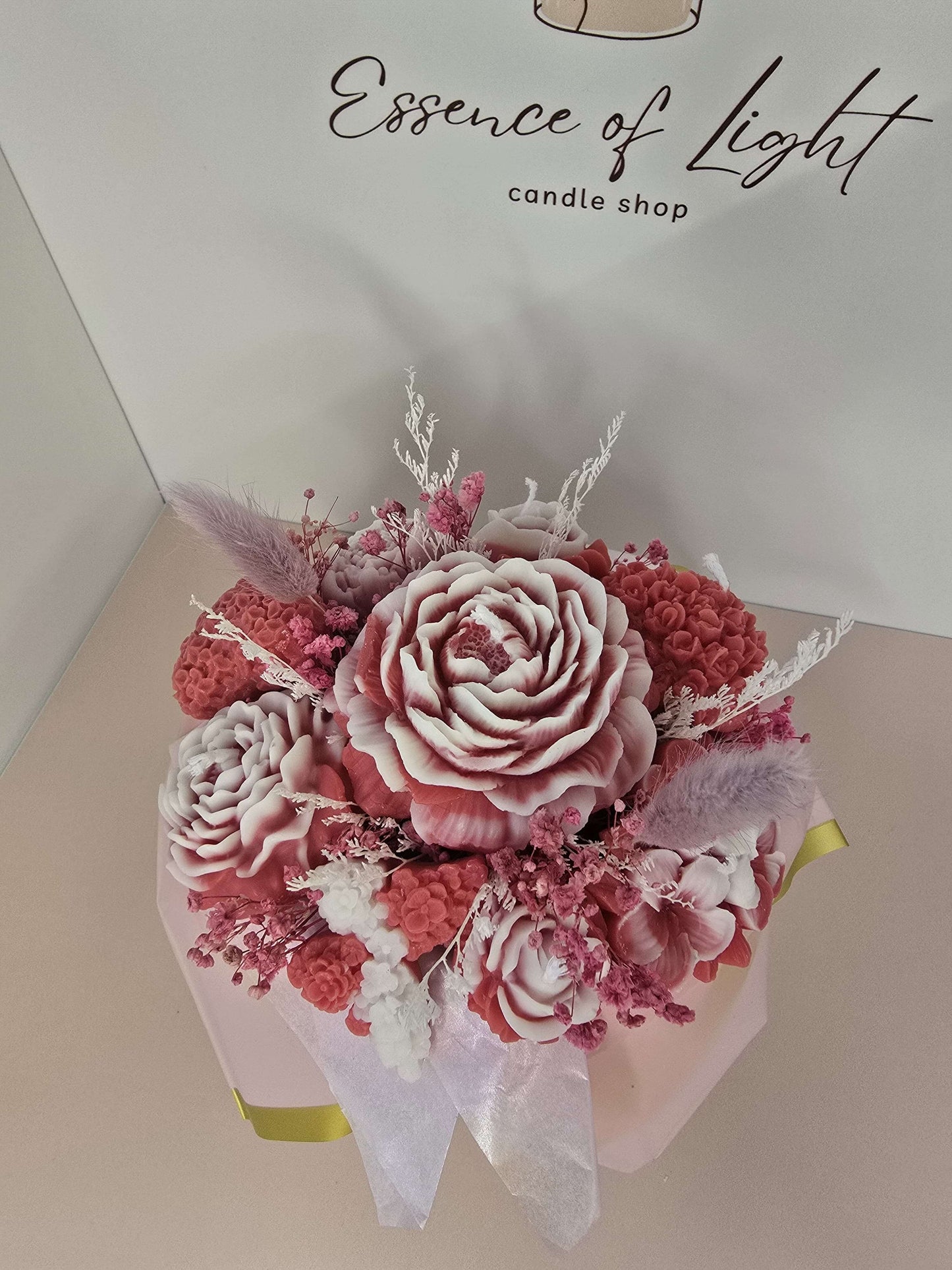 Kerzenstrauß aus Sojawachs – Elegante Geschenkidee