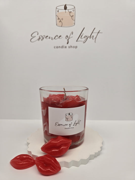 Erdbeer Gelkerze – Romantic Bliss Candle aus Gelwachs